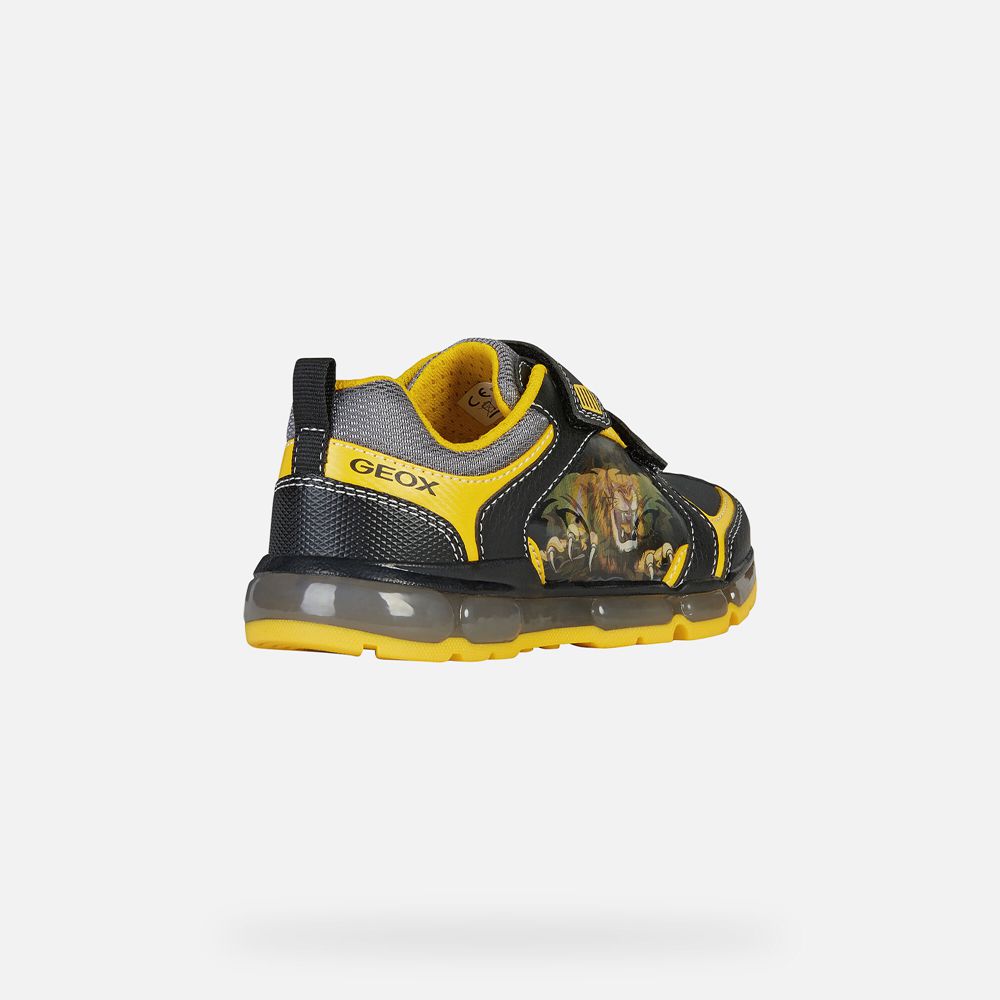 Geox Sneakers Black/Yellow Android - Geox Boys Shoes - UVRBJH042